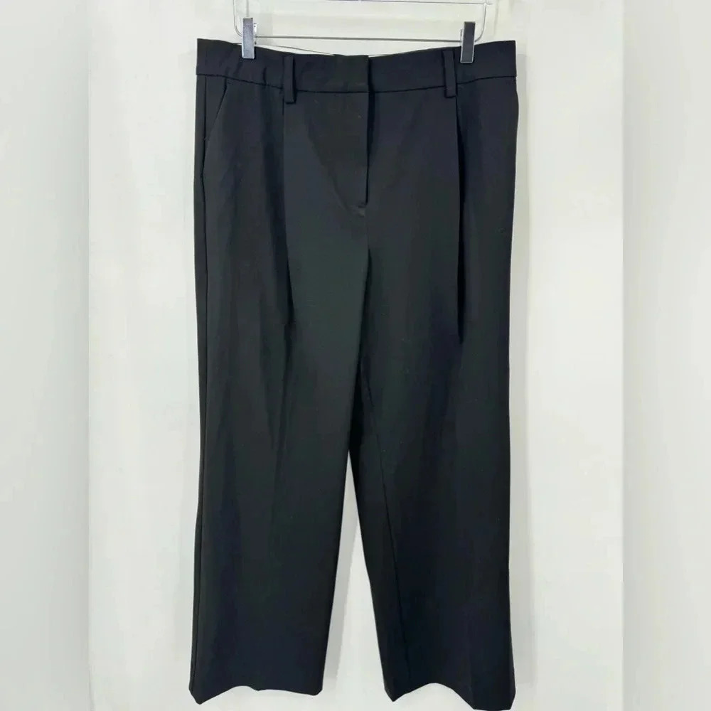 Reformation Alex Trousers Black Pants Size 12 B2396 - Picture 5 of 8